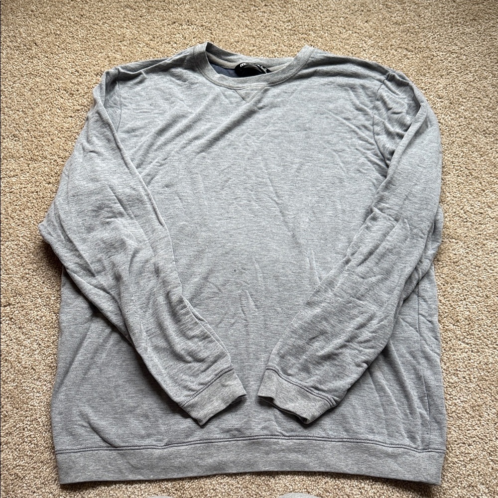 Travis Matthew Grey Long Sleeve Crewneck Size Large